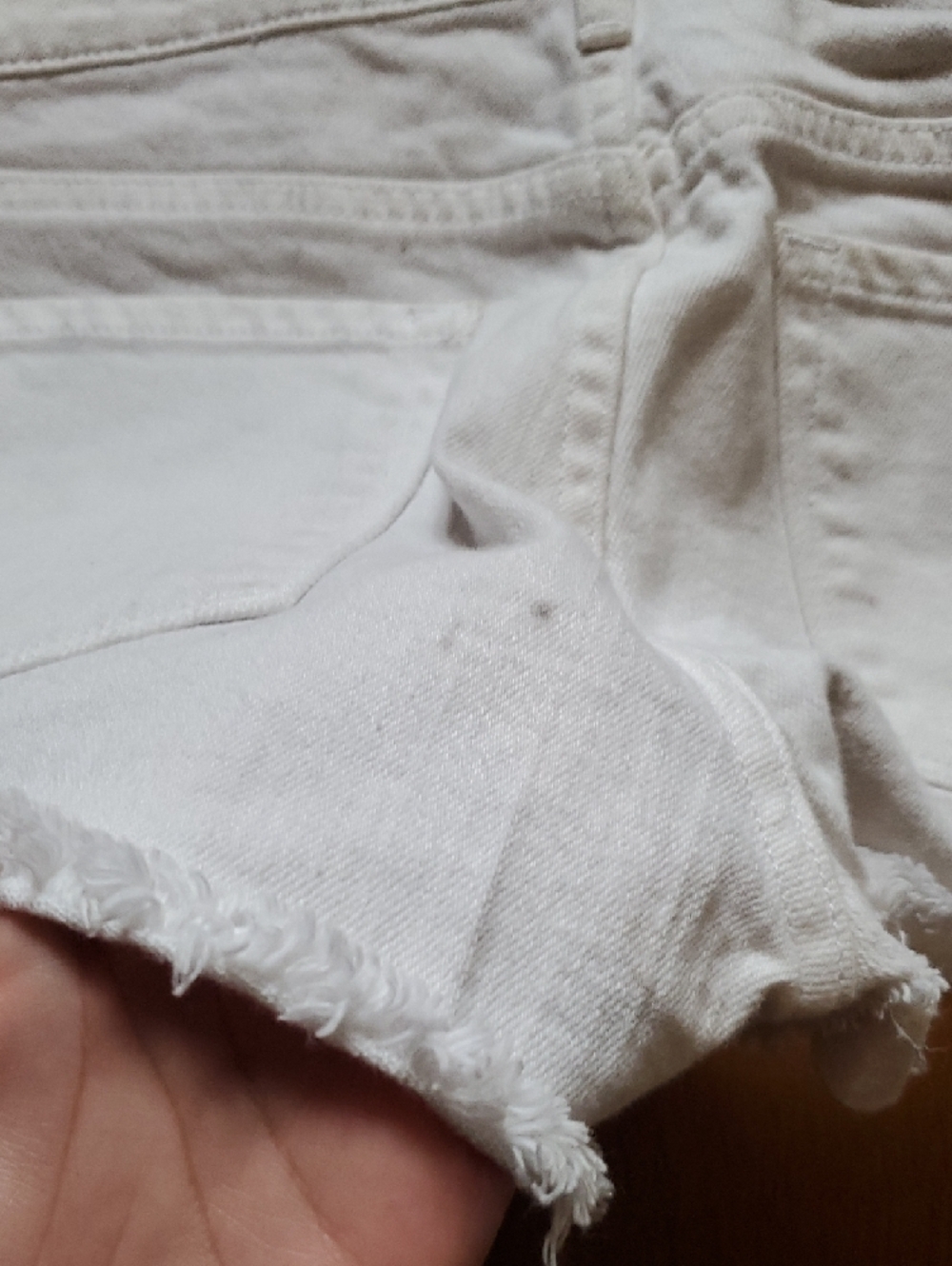 Juicy Couture White Embroidered Denim Cutoff Shorts - Picture 5 of 9